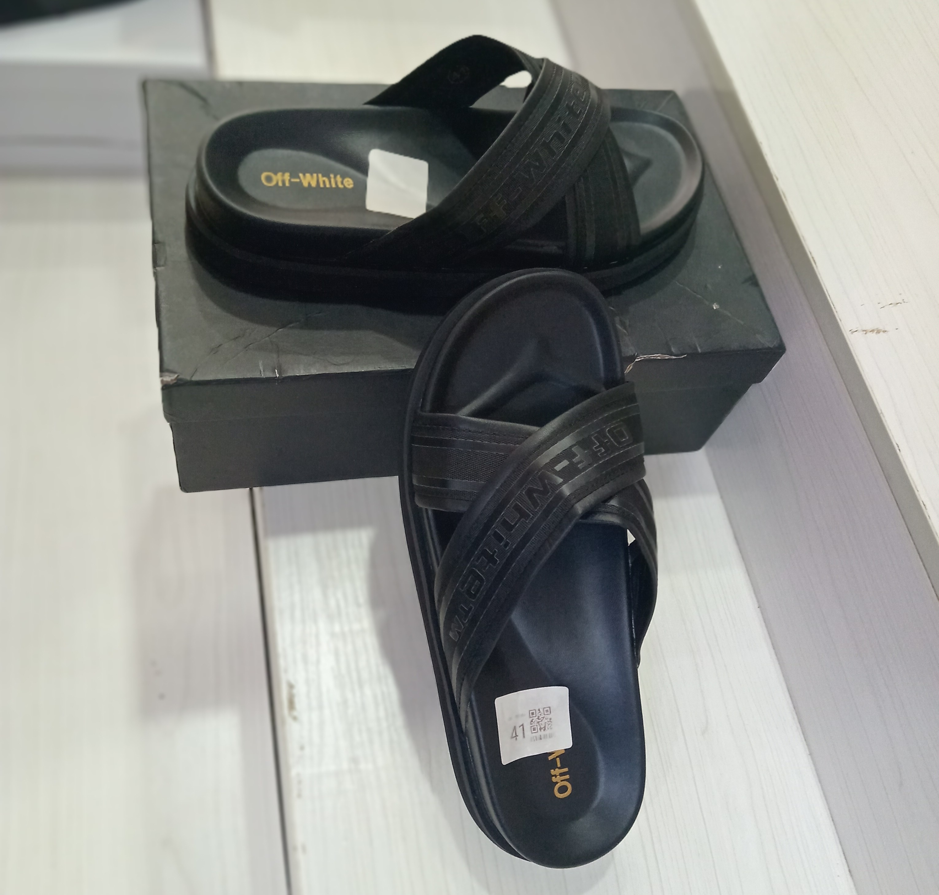 Cross-Strap Slide Sandals Cross-Strap Slide Sandals