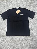 MIU BLACK T-SHIRT MIU BLACK T-SHIRT