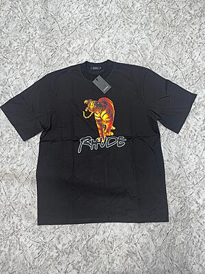 RHUDE BLACK T-SHIRT
