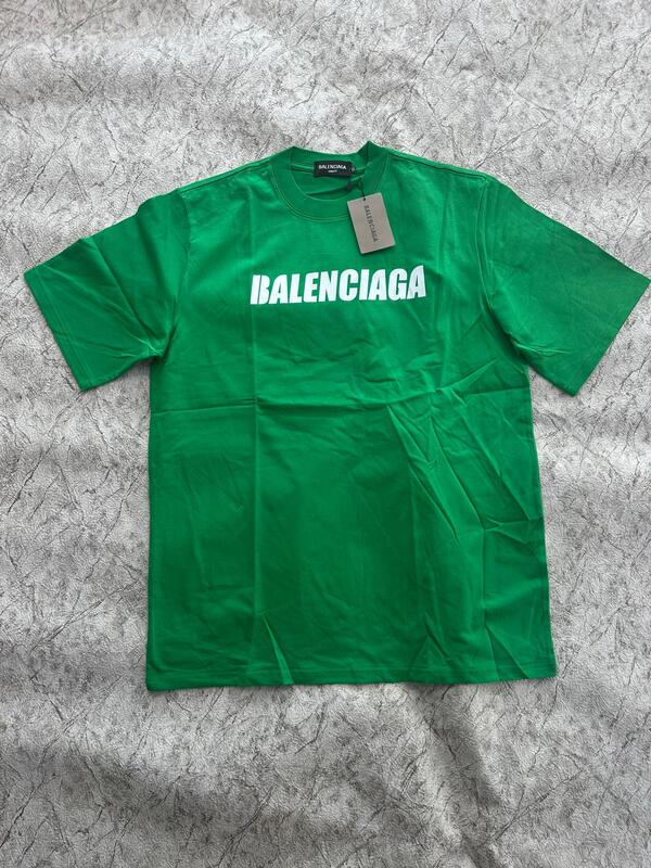 BALENCIAGA B GREEN T-SHIRT BALENCIAGA B GREEN T-SHIRT